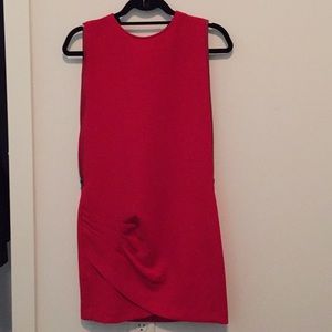 BCBG Red dress with zipper side details